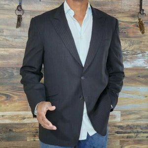 Paul Smith London "The Byard" Italy Super 110's Wool Peak Collar Blazer 44R